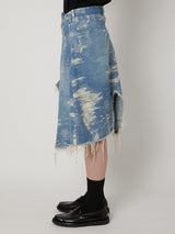 TAAKK DENIM WRAP SKIRT - TAAKK