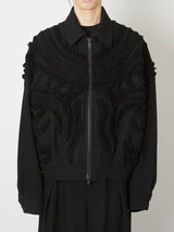 WOOL ZIP BLOUSON - TAAKK