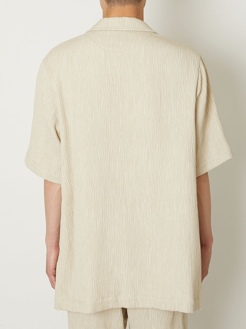 CREPE OPEN COLLAR SHIRTS