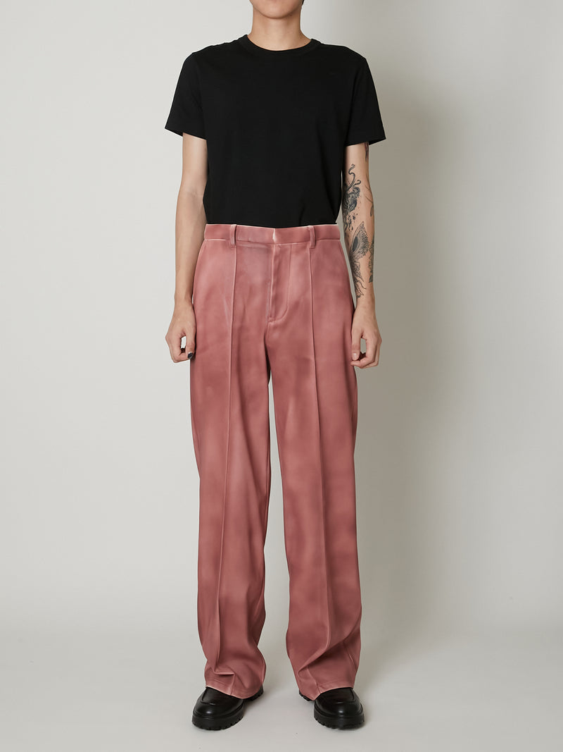 LEATHER COATING SLACKS
