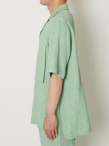 CREPE OPEN COLLAR SHIRTS