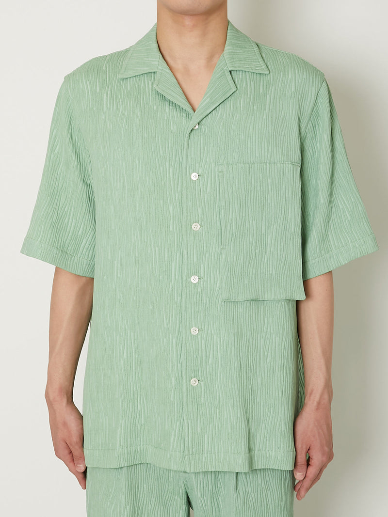 CREPE OPEN COLLAR SHIRTS