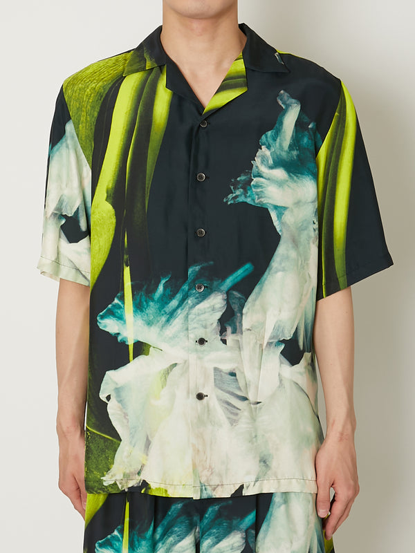 SILK OPEN COLLAR SHIRTS