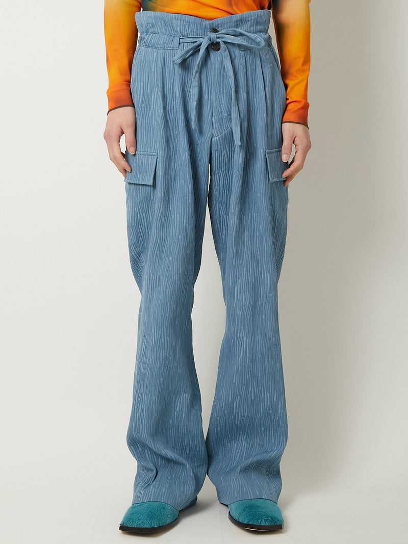 CREPE CARGO PANTS