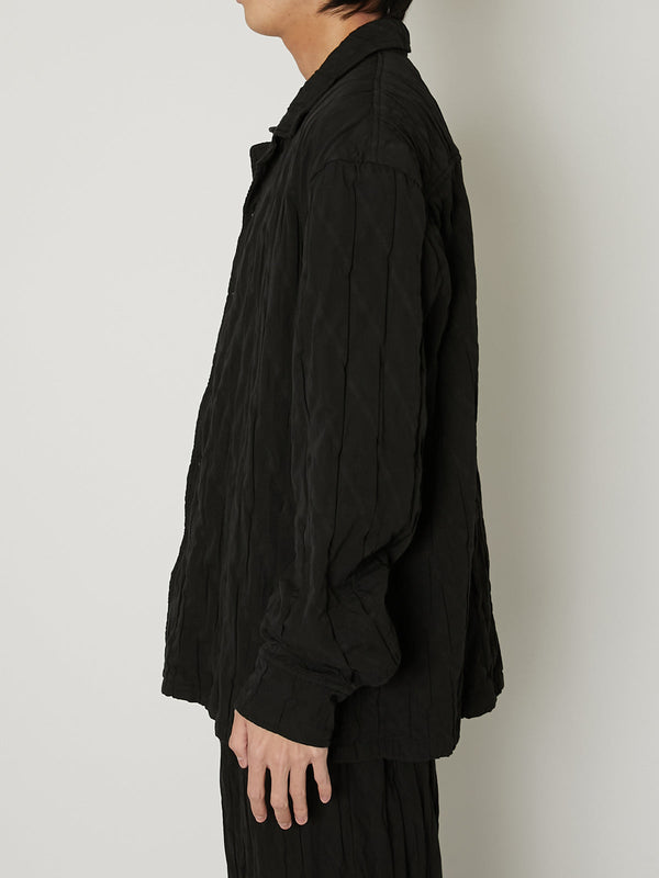 COTTON PLEATS SHIRT
