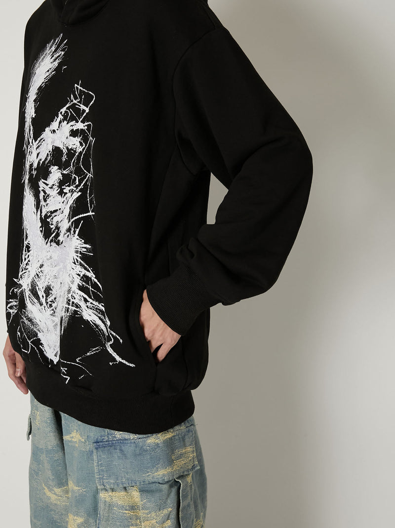 DRAWING EMBROIDERY HOODIE