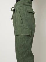 CREPE CARGO PANTS