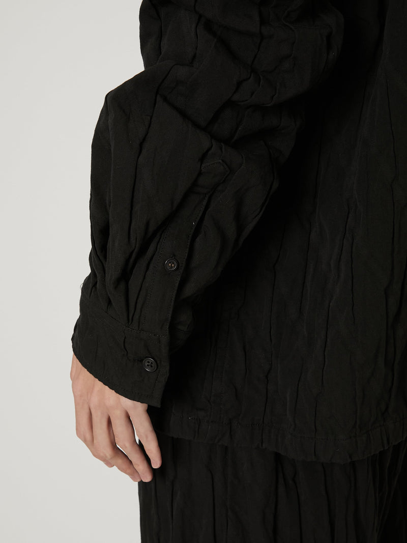 COTTON PLEATS SHIRT