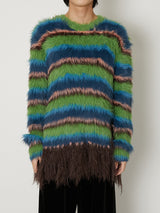 FUR KNIT PULLOVER
