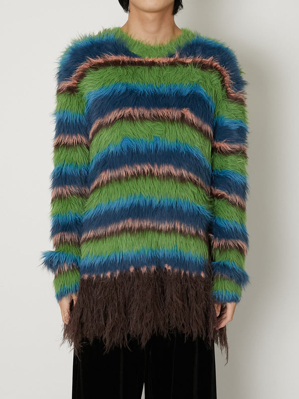 FUR KNIT PULLOVER