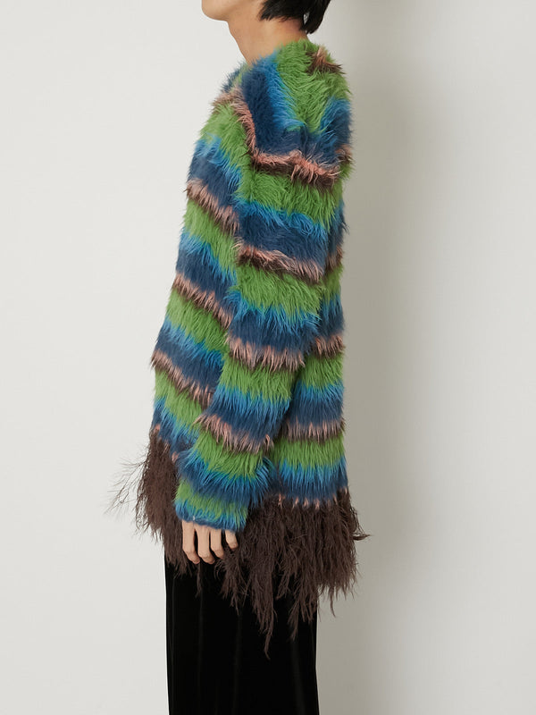FUR KNIT PULLOVER