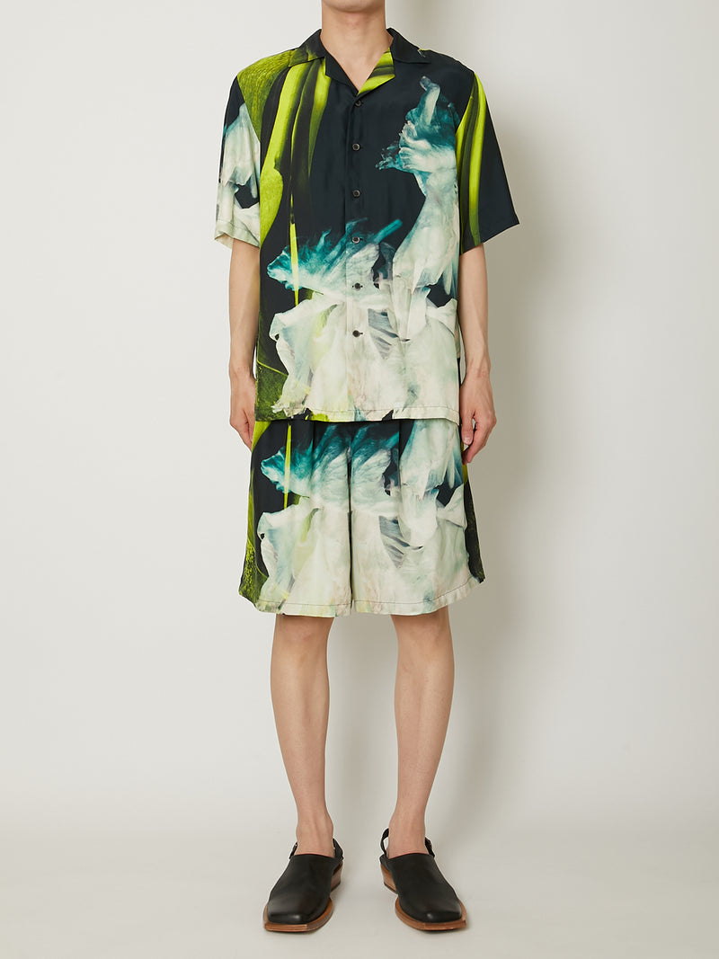 SILK OPEN COLLAR SHIRTS