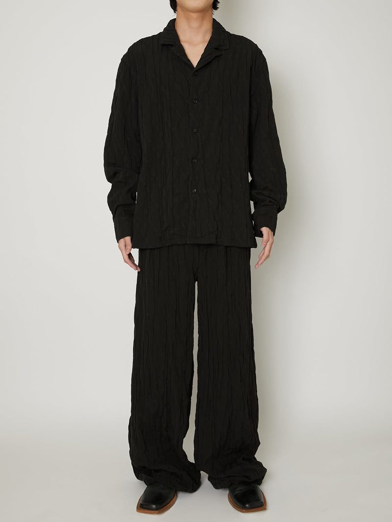 COTTON PLEATS SHIRT