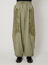 SCULPTURAL EMBROIDERY TRACK PANTS