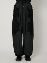 SCULPTURAL EMBROIDERY TRACK PANTS