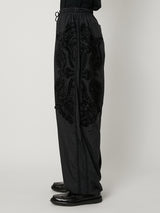 SCULPTURAL EMBROIDERY TRACK PANTS