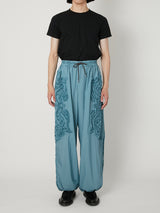SCULPTURAL EMBROIDERY TRACK PANTS