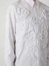 FLOWER EMBROIDERY REGULAR SHIRT