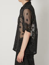 SHEER BANDANA SHORT SLEEVE SHIRT