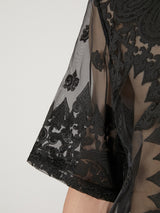 SHEER BANDANA SHORT SLEEVE SHIRT