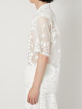 SHEER BANDANA SHORT SLEEVE SHIRT