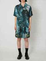 MARBLED PAISLEY SILK SHIRT