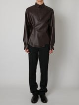 Unlined Sheep Leather Shirt