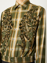 EMBROIDERED BLOUSON SHIRT