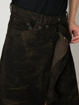 TAAKK DENIM WRAP SKIRT