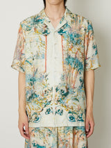 SILK OPEN COLLAR SHIRT