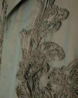 CHAMBRAY SCULPTURE BALMACAAN COAT - TAAKK