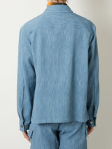 CREPE BOX SILHOUETTE SHIRT - TAAKK