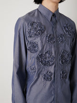 FLOWER EMBROIDERY REGULAR SHIRT - TAAKK