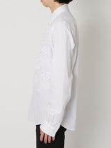 FLOWER EMBROIDERY REGULAR SHIRT - TAAKK