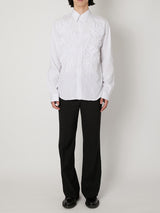 FLOWER EMBROIDERY REGULAR SHIRT - TAAKK