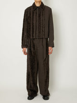 FUR TWEED ZIP BLOUSON - TAAKK