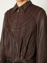 LEATHER BLOUSON - TAAKK