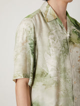 MARBLED PAISLEY SILK SHIRT - TAAKK