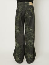MIX TURE DENIM WIDE 5-POCKET PANTS MODEL - TAAKK