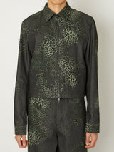 MIX TURE DENIM ZIP BLOUSON - TAAKK
