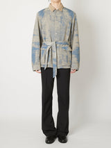MOLE JACQUARD DENIM BLOUSON - TAAKK