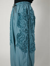 SCULPTURAL EMBROIDERY TRACK PANTS - TAAKK