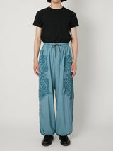SCULPTURAL EMBROIDERY TRACK PANTS - TAAKK