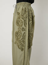 SCULPTURAL EMBROIDERY TRACK PANTS - TAAKK