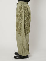 SCULPTURAL EMBROIDERY TRACK PANTS - TAAKK