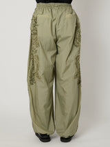 SCULPTURAL EMBROIDERY TRACK PANTS - TAAKK