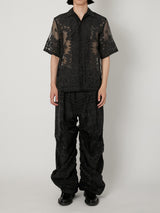 SHEER BANDANA SHORT SLEEVE SHIRT - TAAKK