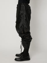 SHEER GRADATION PARACHUTE PANTS - TAAKK