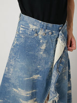 TAAKK DENIM WRAP SKIRT - TAAKK