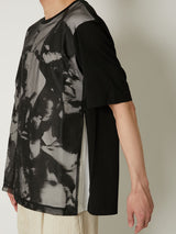 TRANSPARENT FLOWER T LAYERED T-SHIRTS - TAAKK